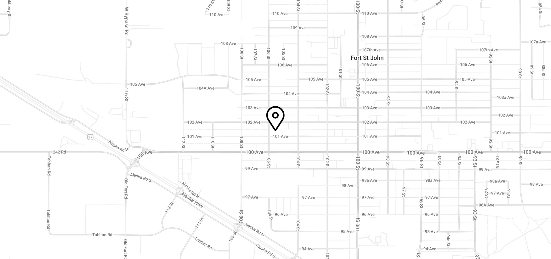 Map showing West Sixth Construction location
